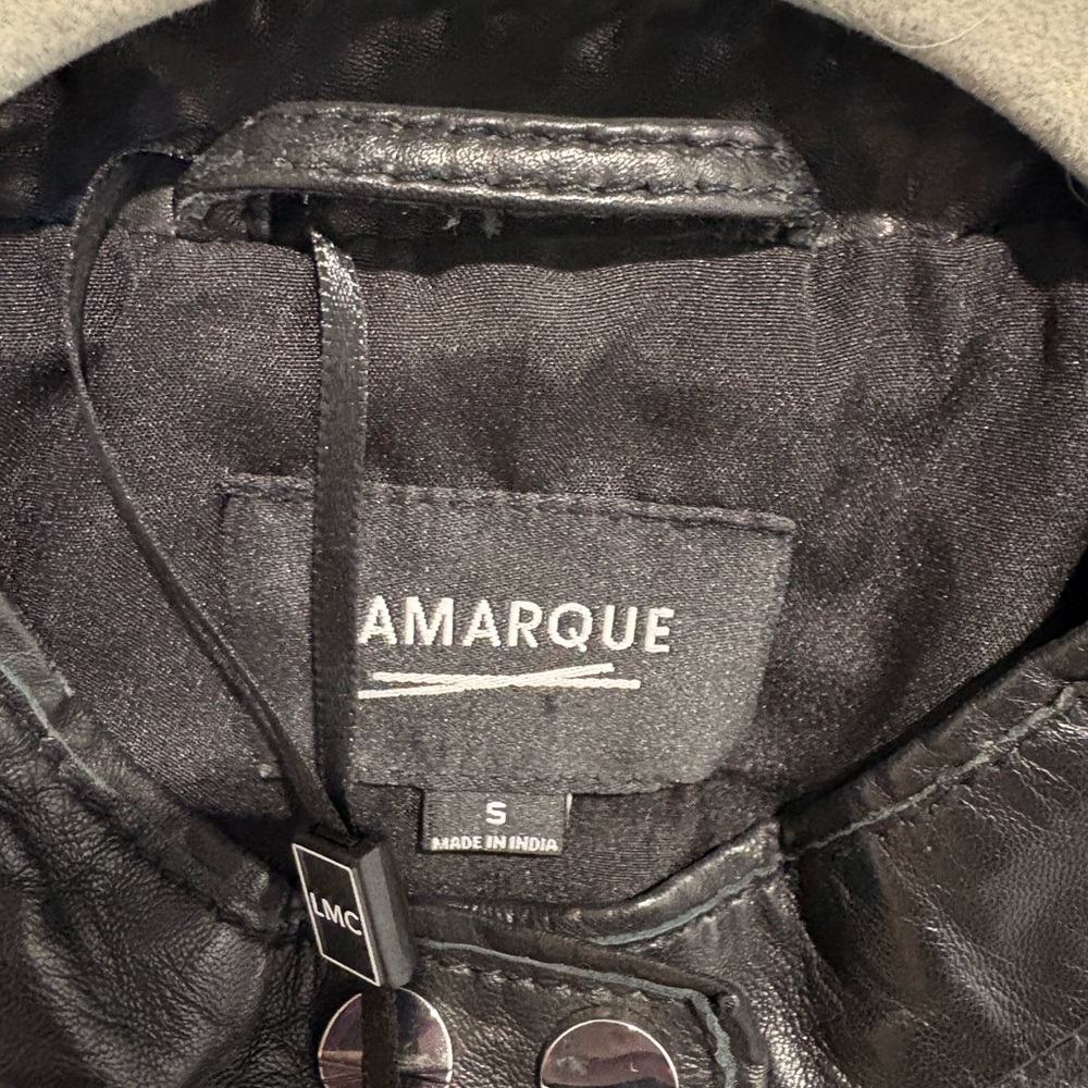 🖤 LAMARQUE Buttery Soft Black Leather Moto Jacket – Size Small 🖤 - Picture 2 of 10
